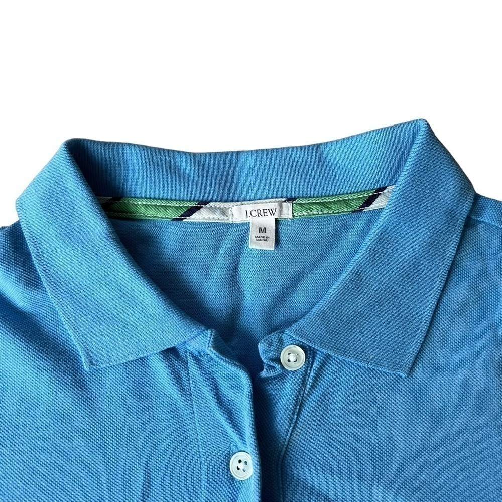 J Crew Collared Knit Shirt in Light Blue